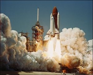 Challenger Space Shuttle first launch