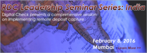 India Remote Deposit Capture Seminar banner