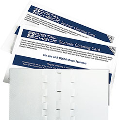 Digital Check Waffle cleaning card for check scanners