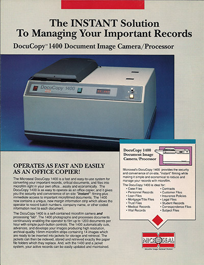 Microfilm copier