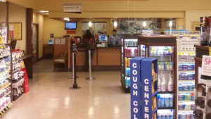 Grocery store bank branch