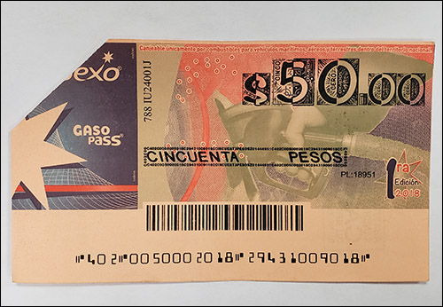 Mexico gas payment coupon