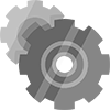 support gears icon