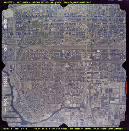 Chicago aerial photo from USGS.