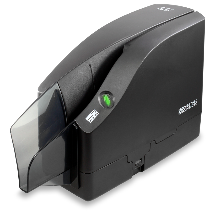 CheXpress CX35 scanner front left view.