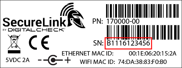 SecureLink label.